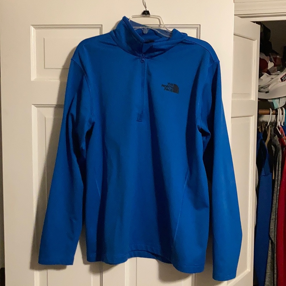 North Face Royal Blue Quarter Zip Large